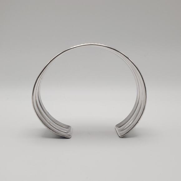 Vintage Sterling Silver Twisted Rope Cable 1” Wide Cuff Bracelet Men’s Women’s - Picture 6 of 11